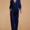 Dancing Leopard Juno Jumpsuit In Denim Blue