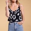 Dancing Leopard Birdie Cami Top In Oversized Mono Leopard