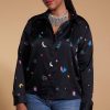 Dancing Leopard Nevada Shirt In Mystic Ditzy- Extended Sizing