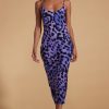 Dancing Leopard Sienna Midaxi Dress In Lilac Leopard