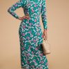 Dancing Leopard Estella Midaxi Dress In Green Tulip