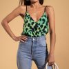 Dancing Leopard Birdie Cami Top In Lime Leopard