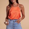 Dancing Leopard Nina Halter Cami Top In Orange