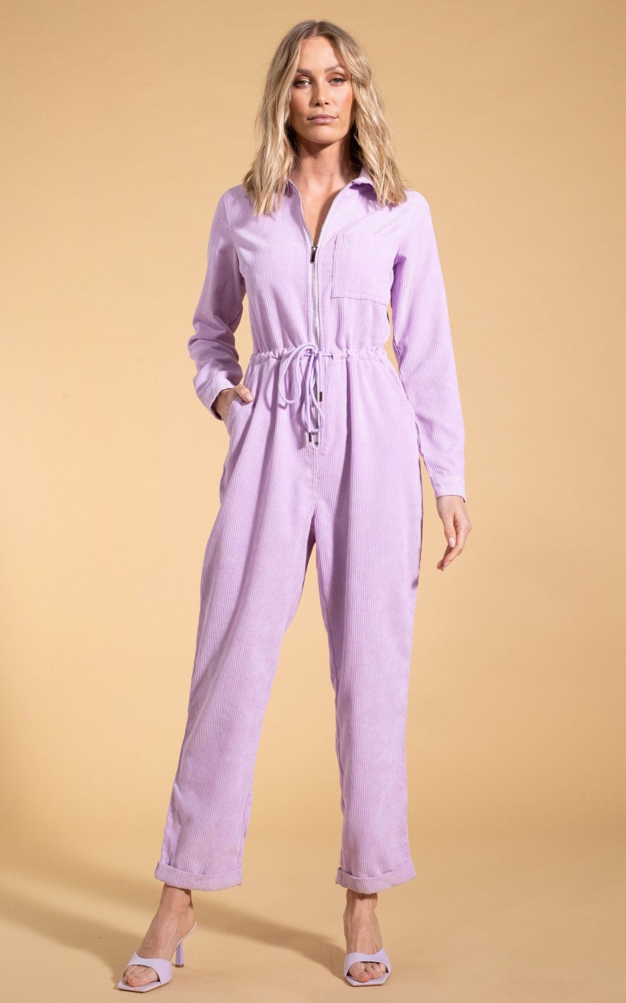 Dancing Leopard Blaze Boilersuit In Lilac