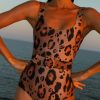 Dancing Leopard Halo Kiara Belted Swimsuit In Leopard