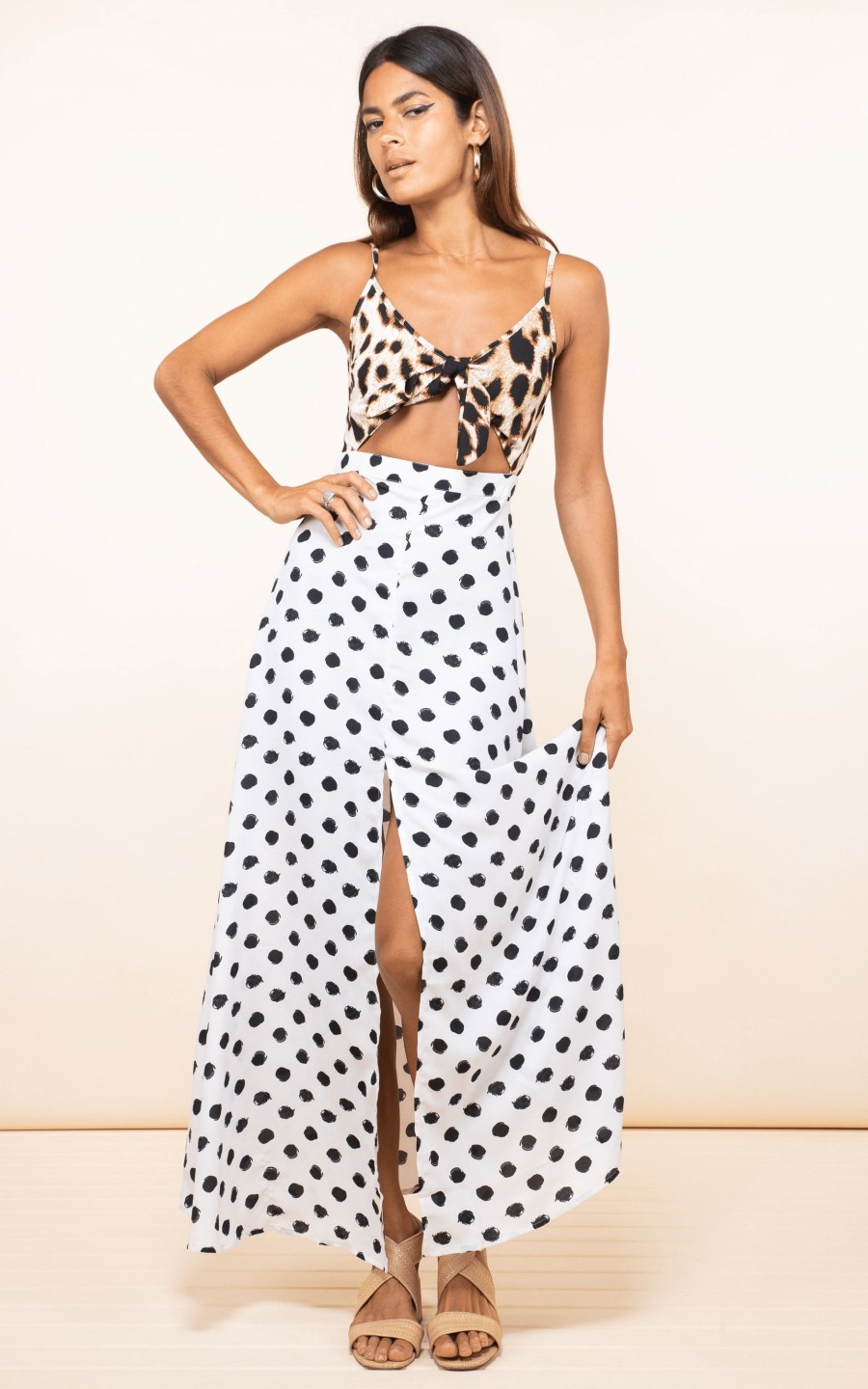 Dancing Leopard Malibu Dress Polka Dot & Leopard