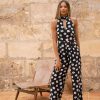 Dancing Leopard Cypress Jumpsuit In Mono Daisy