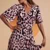 Dancing Leopard Rafferty Dress In Blush Leopard