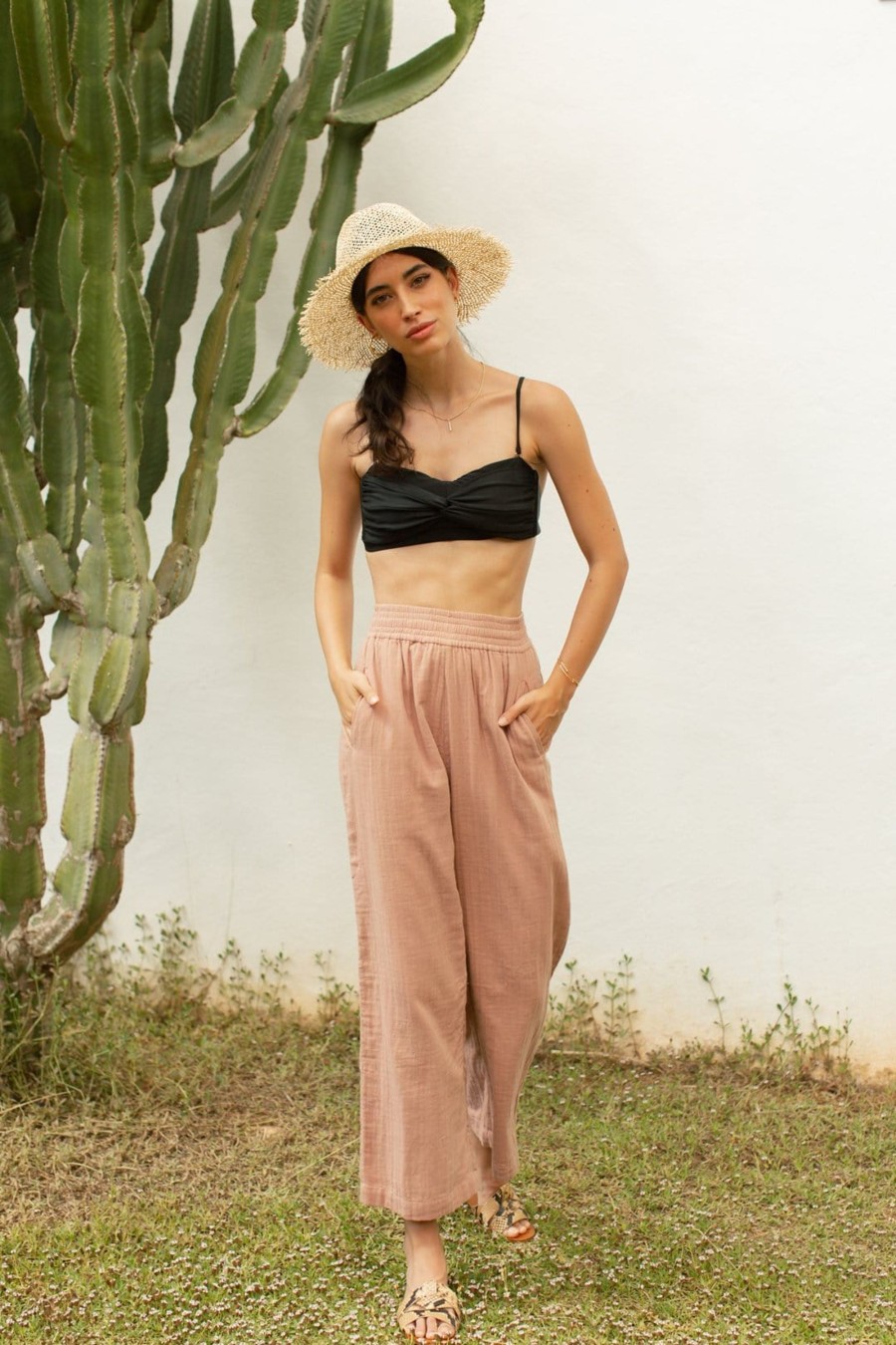 Dancing Leopard Halo Tahiti Trousers In Fawn