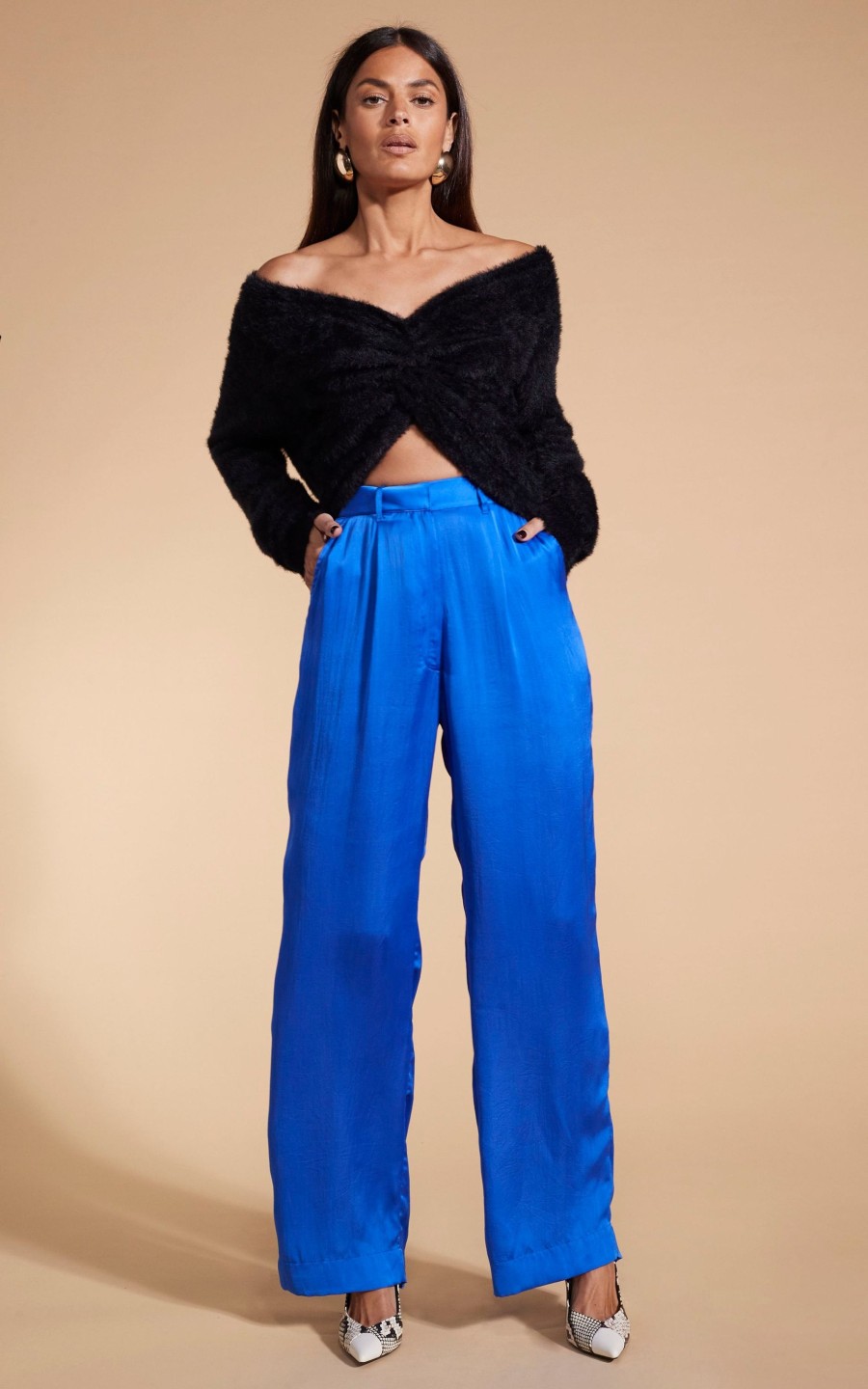 Dancing Leopard Cassia Trouser In Blue