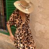 Dancing Leopard Coco Loco Dress In Painted Leopard