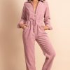 Dancing Leopard Blaze Boilersuit In Rose Pink