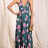 Dancing Leopard Boho Maxi Dress In Dahlia